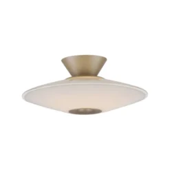 LED Deckenleuchte, ELIPSA, toffee, Tronicdimmer, Opalglas