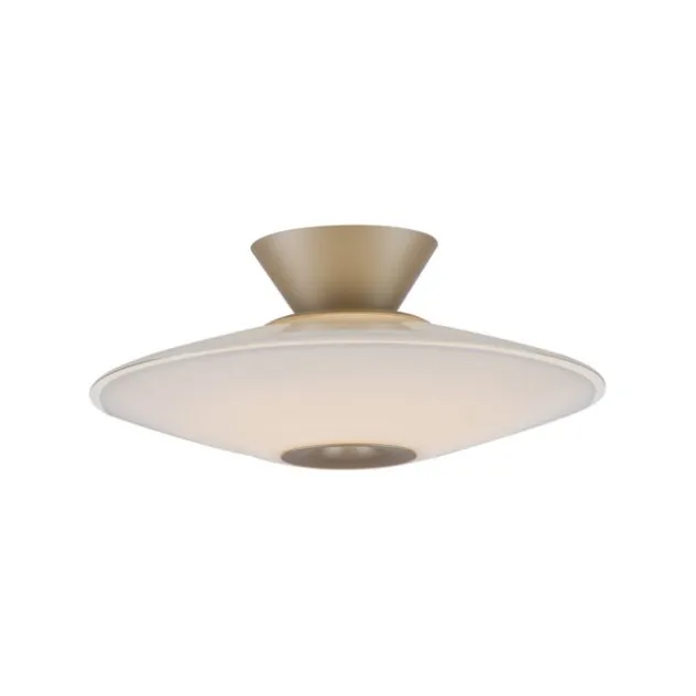 LED Deckenleuchte, ELIPSA, toffee, Tronicdimmer, Opalglas