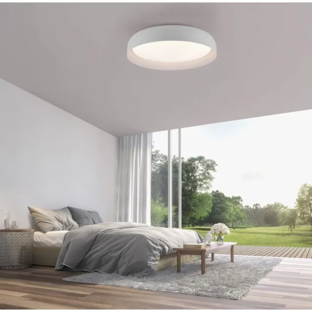 LED Deckenleuchte Fernbedienung weiß D=57cm dimmbar Memoryfunktion