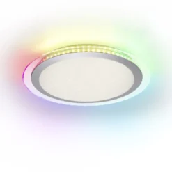 LED Deckenleuchte flach 45x45cm rund weiß dimmbar Farbspiel CCT LED Panel