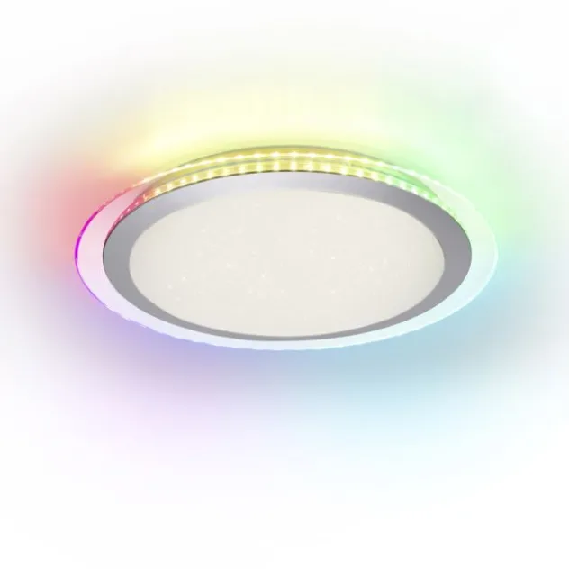 LED Deckenleuchte flach 45x45cm rund weiß dimmbar Farbspiel CCT LED Panel