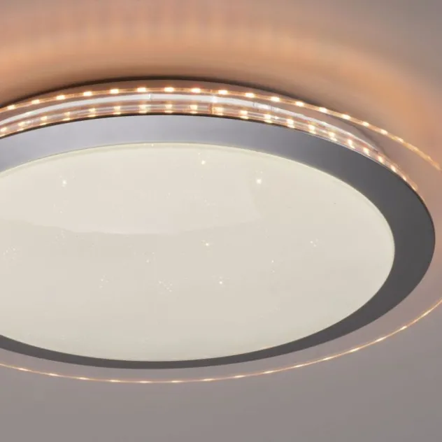 LED Deckenleuchte flach 45x45cm rund weiß dimmbar Farbspiel CCT LED Panel