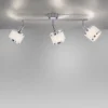 LED Deckenleuchte 3 flammig chrom glänzend drehbar Wohnlampe