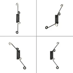LED Deckenleuchte 4 flammige anthrazitfarbig drehbar IP44 warmweiß