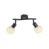 LED Deckenleuchte 2 flammig schwarz Spot drehbar zeitloses Design