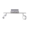 LED-Deckenleuchte, 2 flexible Leuchtspots, inkl. Fernbedienung, dimmbar