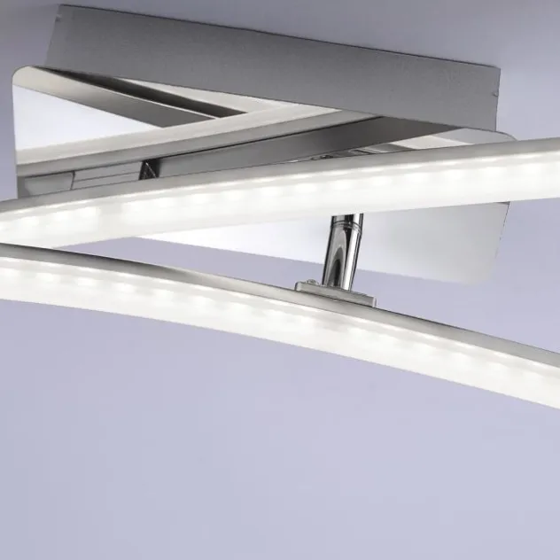 LED Deckenleuchte, Flur, Wohnzimmer, chrom, filigran, modern