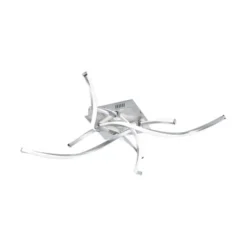 LED-Deckenleuchte, futuristisch, filigran, dimmbar, Eye-Catcher, silber
