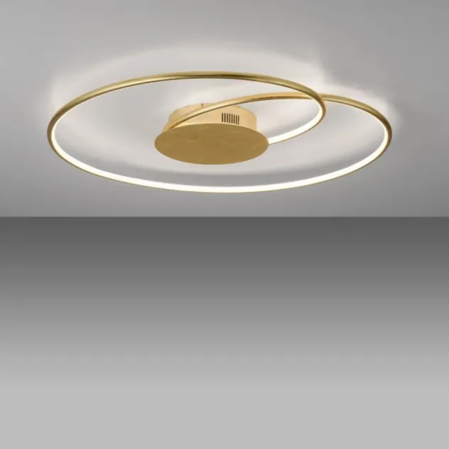 LED Deckenleuchte gold dimmbar Tronicdimmer warmweiß Innenleuchte