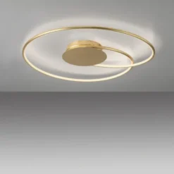LED Deckenleuchte gold dimmbar Tronicdimmer warmweiß Innenleuchte