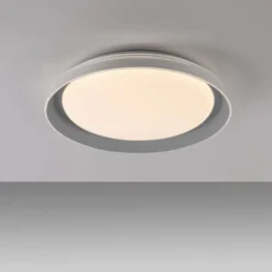 LED Deckenleuchte grau D=43cm dimmbar Switchmo Memoryfunktion