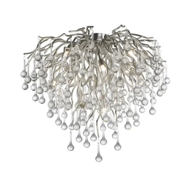 LED Deckenleuchte ICICLE silberfarbig ICICLE Lichtspiel