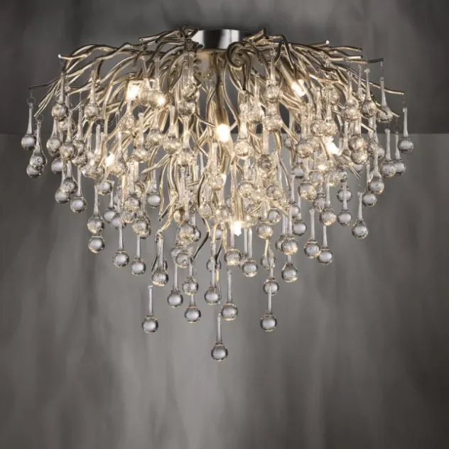 LED Deckenleuchte ICICLE silberfarbig ICICLE Lichtspiel