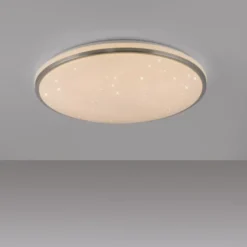 LED Deckenleuchte KYLE, stahl, rund, dimmbar, Sternenhimmeloptik, D 49 cm