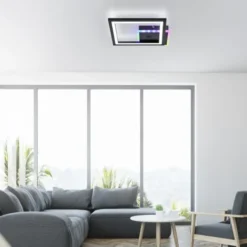 LED Deckenleuchte Lautsprecher Bluetooth schwarz Rainbow RGB