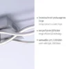 LED-Deckenleuchte, 3 Leuchtarme, Wellenform, warmweiß, energiesparend