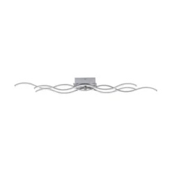 LED-Deckenleuchte, 3 Leuchtarme, Wellenform, warmweiß, energiesparend