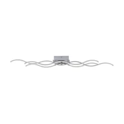 LED-Deckenleuchte, 3 Leuchtarme, Wellenform, warmweiß, energiesparend