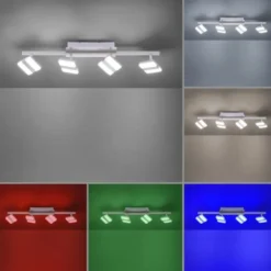 LED-Deckenleuchte, LOLAsmart, Smart Home, RGB, CCT, dimmbar, Fernbedienung