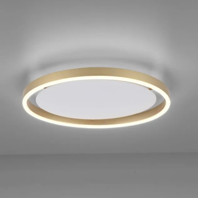 LED Deckenleuchte messing matt rund Ø40cm dimmbar Switchmo warmweiß