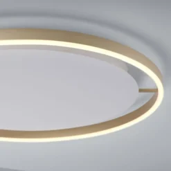 LED Deckenleuchte messing matt rund Ø60cm dimmbar Switchmo warmweiß