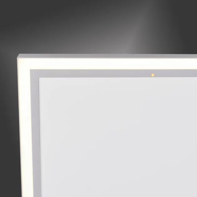LED Deckenleuchte mit Infarot Heizung eckig weiß Fernbedienung