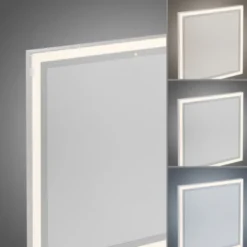 LED Deckenleuchte mit Infarot Heizung eckig weiß Fernbedienung