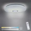 LED Deckenleuchte, Nachthimmel Optik, dimmbar, rund, Fernbedienung, modern