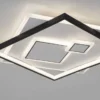 LED Deckenleuchte quadratisch schwarz weiß schaltbar warmweiß Licht