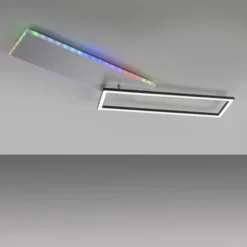 LED Deckenleuchte rechteckig aluminium CCT dimmbar Rainbow RGB