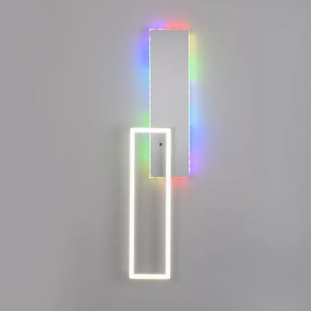 LED Deckenleuchte rechteckig aluminium CCT dimmbar Rainbow RGB