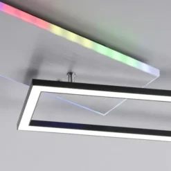 LED Deckenleuchte rechteckig aluminium CCT dimmbar Rainbow RGB