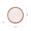 LED-Deckenleuchte, rund, Ø 40 cm, dimmbar, grau, Holdekor