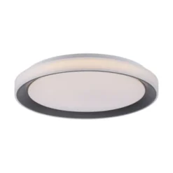 LED Deckenleuchte, rund, schwarz, Smart Home, Farbwechselmodus, dimmbar