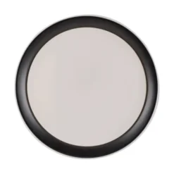 LED Deckenleuchte, rund, schwarz, Smart Home, Farbwechselmodus, dimmbar