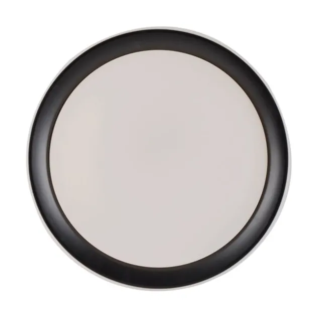 LED Deckenleuchte, rund, schwarz, Smart Home, Farbwechselmodus, dimmbar