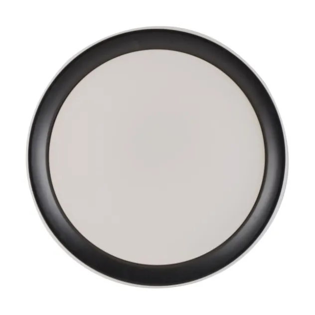 LED Deckenleuchte, rund, schwarz, Smart Home, Farbwechselmodus, dimmbar