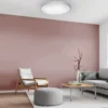 LED-Deckenleuchte, rund, Sternenhimmeloptik, CCT, Ø 60cm, Kristallrand