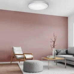 LED-Deckenleuchte, rund, Sternenhimmeloptik, CCT, Ø 60cm, Kristallrand