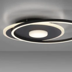 LED Deckenleuchte rund Switchmo schwarz 3 Stufen Dimmung modern