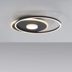 LED Deckenleuchte rund Switchmo schwarz 3 Stufen Dimmung modern