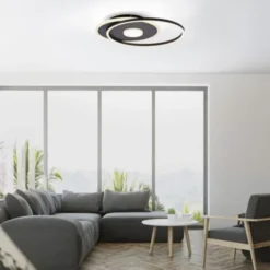 LED Deckenleuchte rund Switchmo schwarz 3 Stufen Dimmung modern