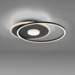 LED Deckenleuchte rund Switchmo schwarz 3 Stufen Dimmung modern