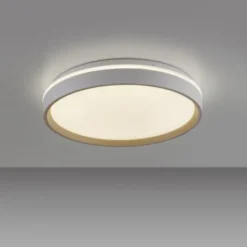 LED Deckenleuchte sandfarben, CCT Fernbedienung