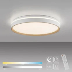 LED Deckenleuchte sandfarben, warmweiß - kaltweiß dimmbar
