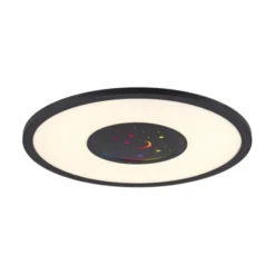 LED Deckenleuchte schwarz CCT RGB Fernbedienung dimmbar Memoryfunktion