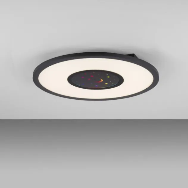 LED Deckenleuchte schwarz CCT RGB Fernbedienung dimmbar Memoryfunktion