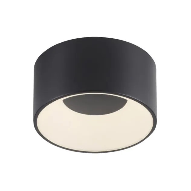 LED Deckenleuchte schwarz D=16cm dimmbar SymplyDim Spot