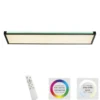 LED Deckenleuchte, schwarz, dimmbar, Fernbedienung, Memory