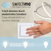 LED-Deckenleuchte, schwarz, dimmbar, IP20, Innenleuchte